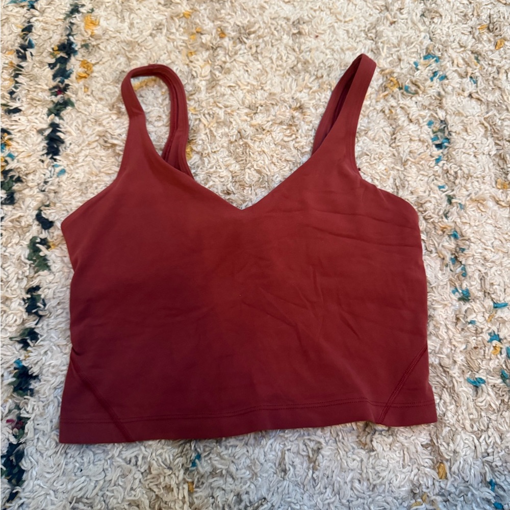 Lululemon Athletica Burgundy Tank Top